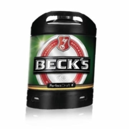 2 x Becks Pils Perfect Draft 6 Liter Fass 4,9 % vol. inc. 10,00€ MEHRWEG Pfand