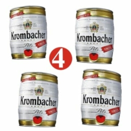 4 Fässer Krombacher Pils a 5 Liter Pfandfrei Partyfass