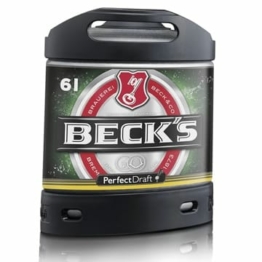 Bier PerfectDraft 1 x 6-Liter Fass Beck´s Pils Bier - Lager. Zapfanlage für Zuhause. Inklusive 5€ Pfand