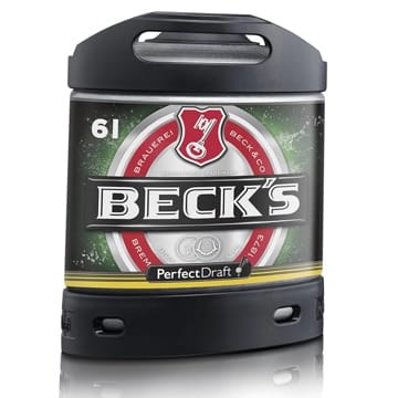 Bier PerfectDraft 1 x 6-Liter Fass Beck´s Pils Bier - Lager. Zapfanlage für Zuhause. Inklusive 5€ Pfand