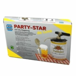 Kohlensäure Zapfanlage "Party-Star de Luxe" mit CO²-Regelung - Bierzapfanlage Bierzapfgerät für 5 L Fässer