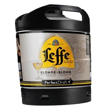 Leffe Blonde - belgisches Abtei Bier, Perfect Draft (1 x 6l) Fass - Blondes Abteibier aus Belgien