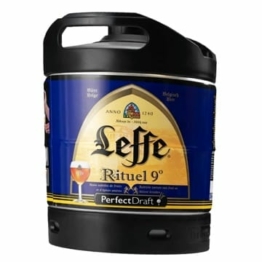 Leffe Rituel Bier (Blonde Ale) PerfectDraft 1 x 6-Liter Fass - Bier passend für Zapfanlage für Zuhause. Inklusive 5 Euro Pfand