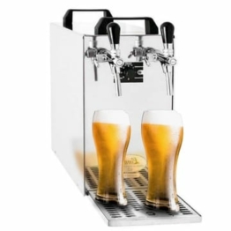 ich-zapfe Zapfanlage mit Kühlung, Durchlaufkühler für Bier, Kontakt 40 von Lindr, Bier-Zapfanlage gekühlt, leistungsstarke Bierzapfanlage, 2-leitig, 50 Liter/h, Green Line